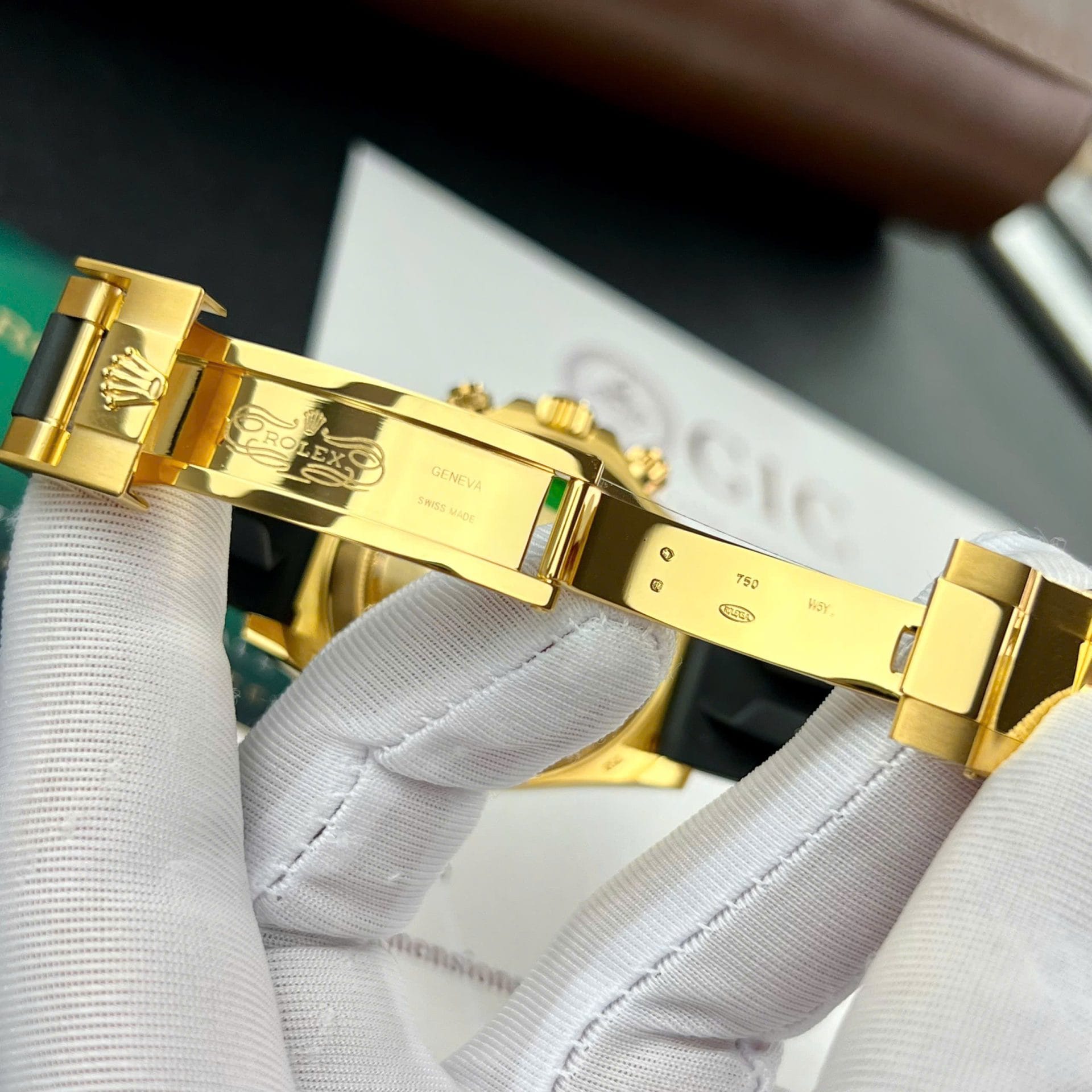 Rolex Daytona Super Clone Watch Gold Wrapped Custom 40mm - Image 10