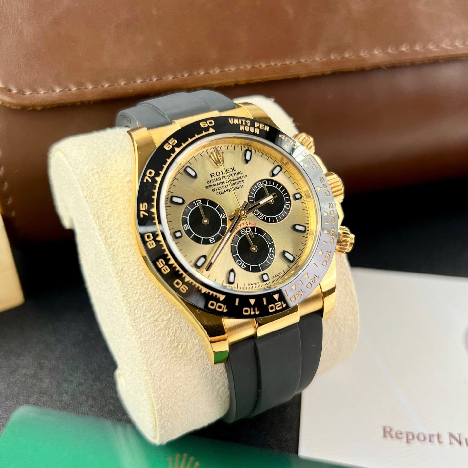 Rolex Daytona Super Clone Watch Gold Wrapped Custom 40mm - Image 3