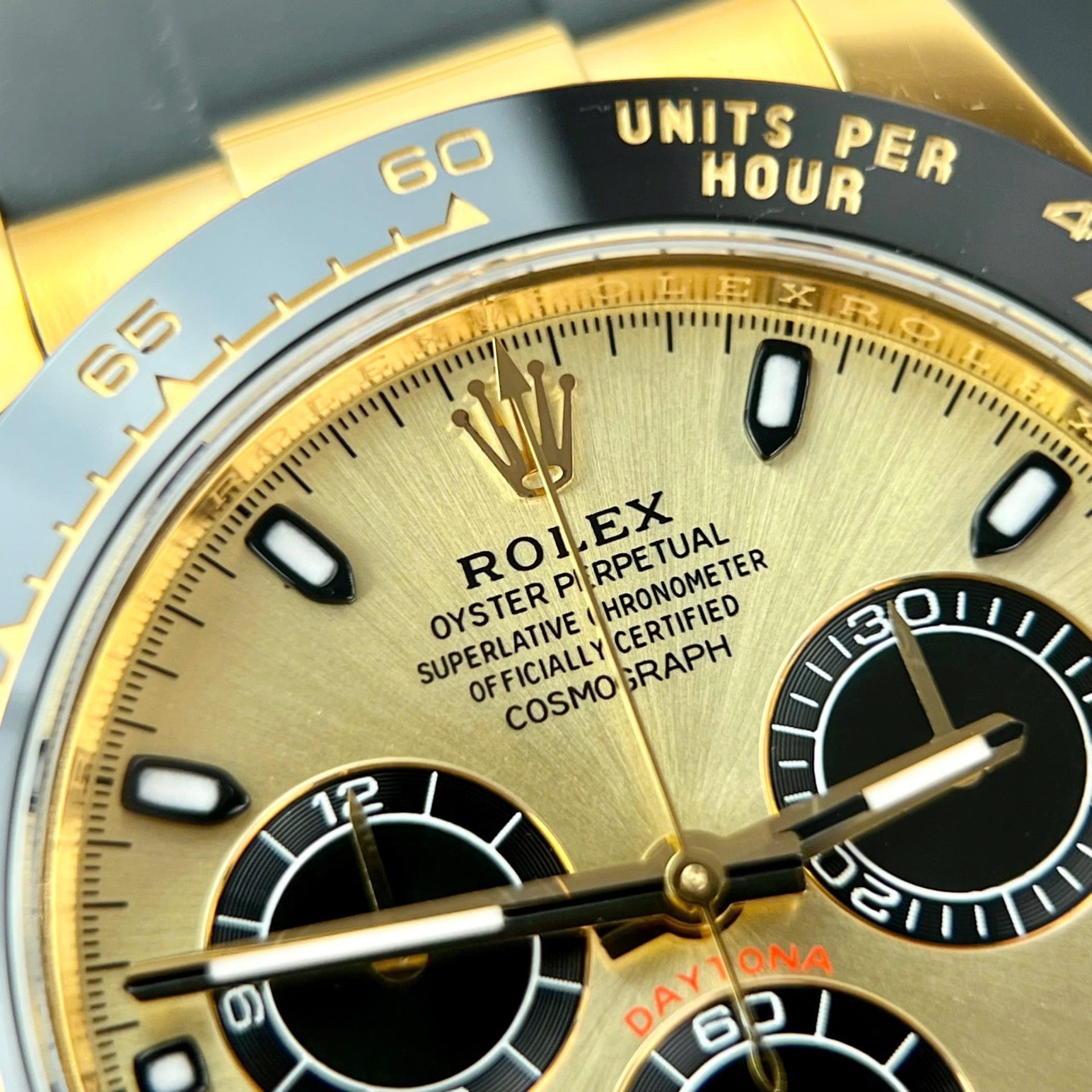 Rolex Daytona Super Clone Watch Gold Wrapped Custom 40mm - Image 6