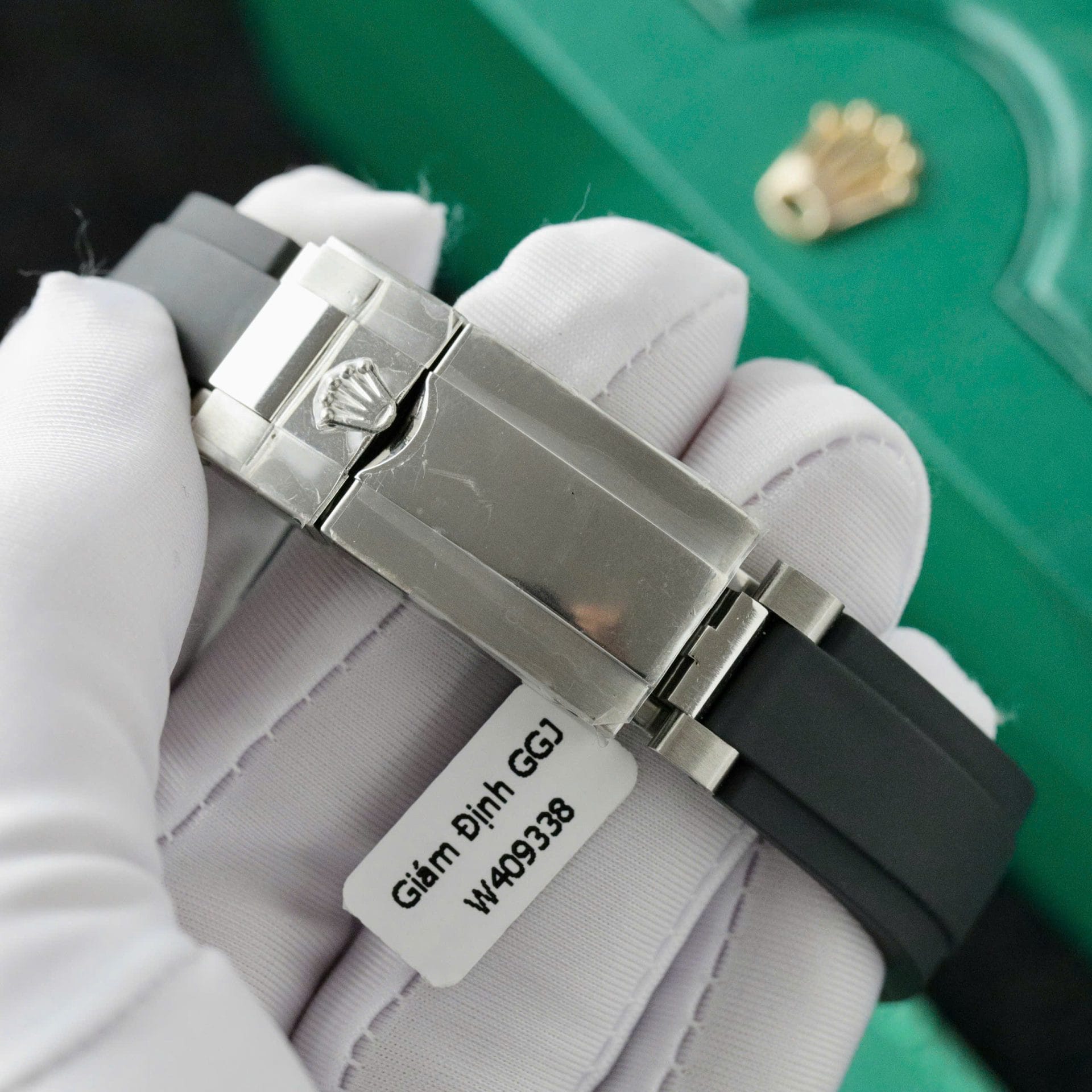Rolex Daytona Super Clone Watch Dial Meteorite Custom Diamonds Moissanite Baguette 40mm - Image 9