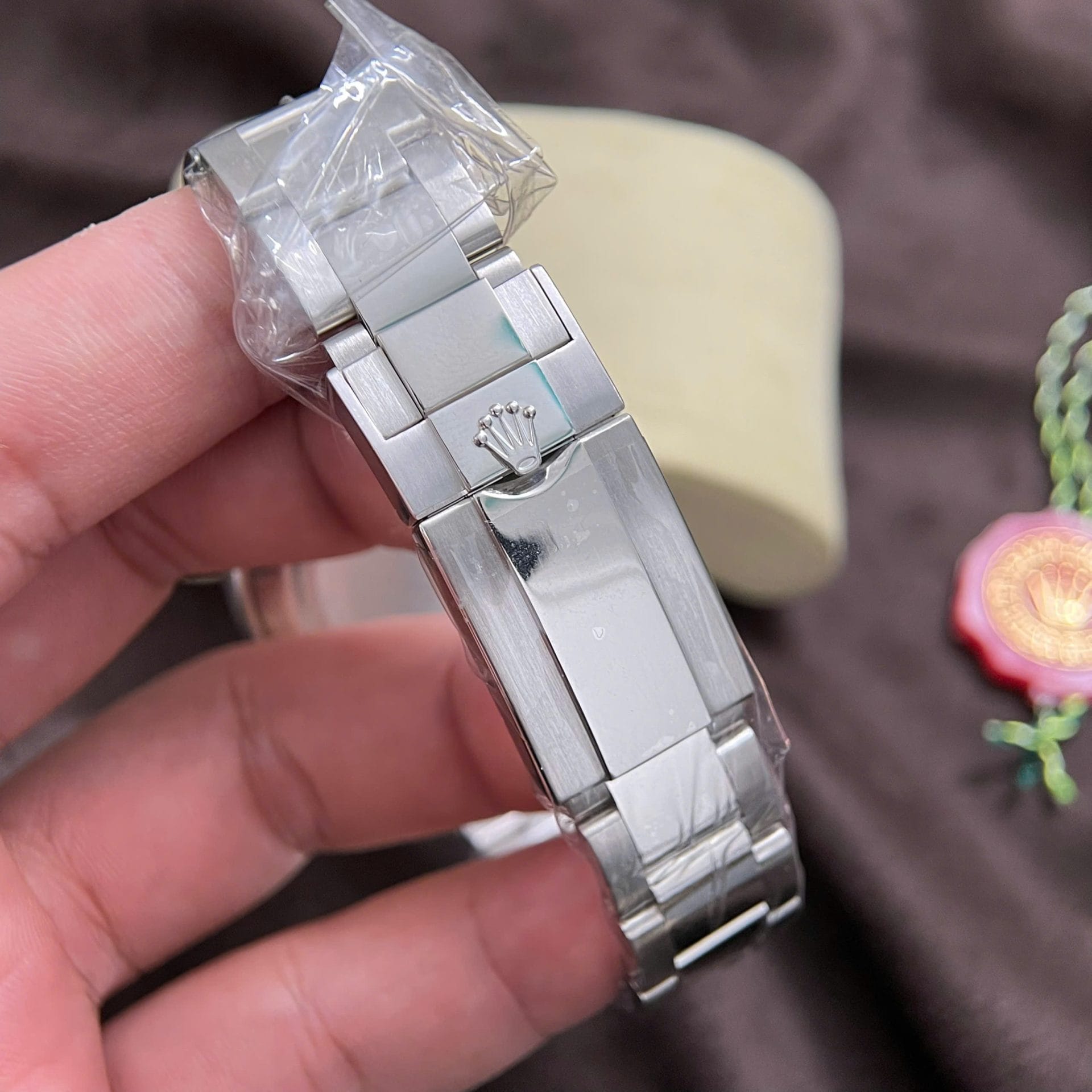 Rolex Daytona Super Clone Watch Custom 18K Solid White Gold Baguette Diamonds 40mm - Image 10