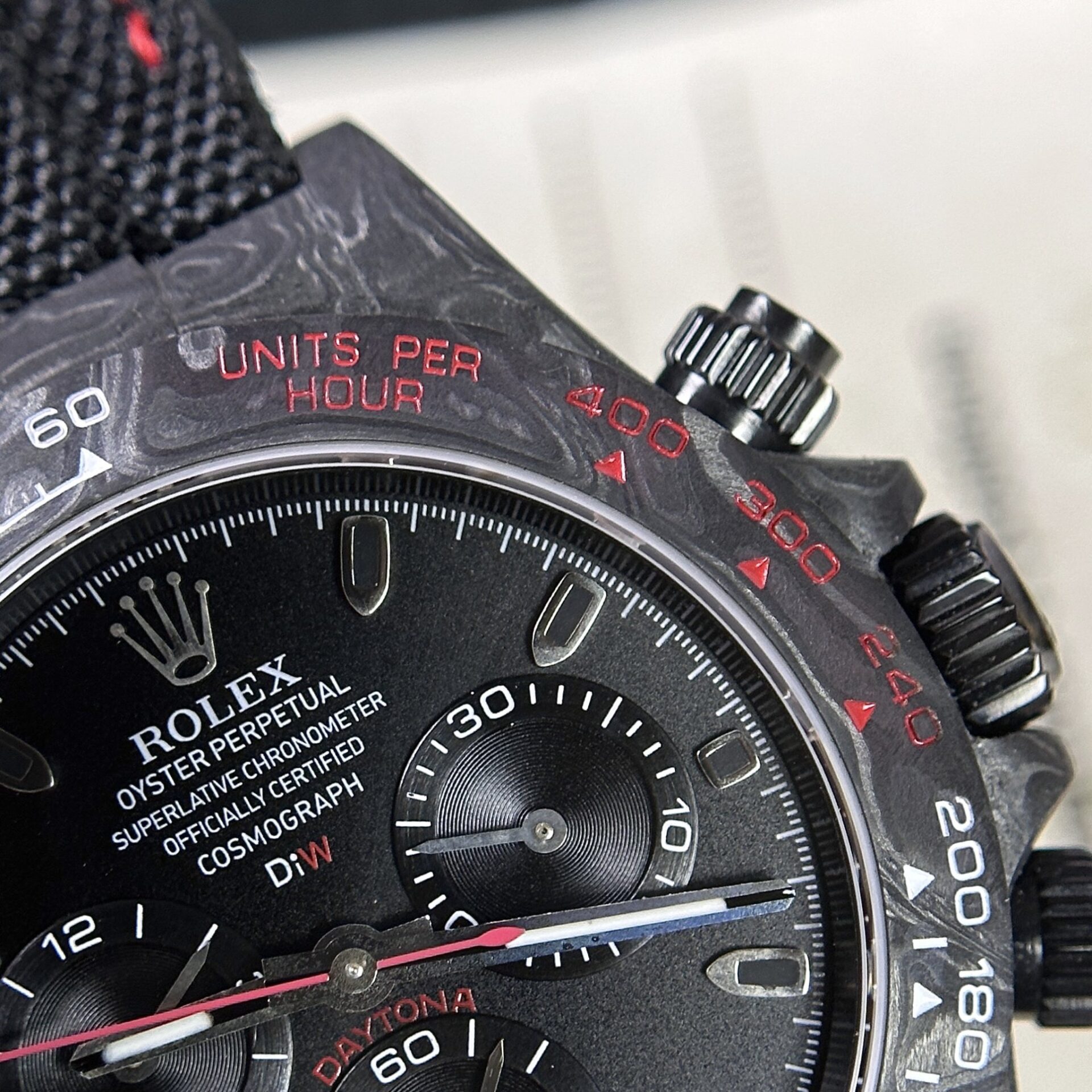 Rolex Daytona Diw Carbon Super Light Super Clone Watch 40mm - Image 5
