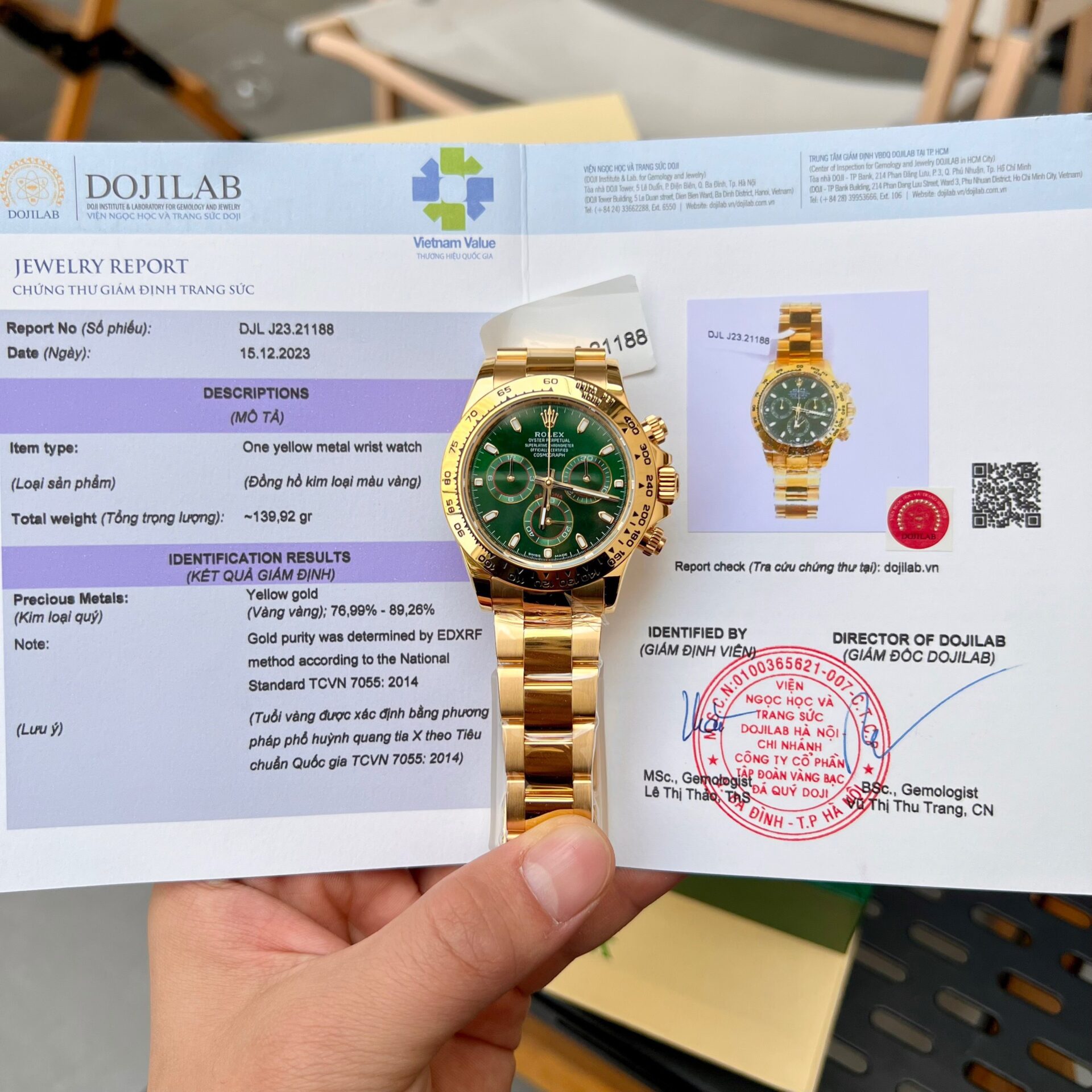 Rolex Daytona Loki Gold Wrapped Highest Quality Super Clone Watch 40mm