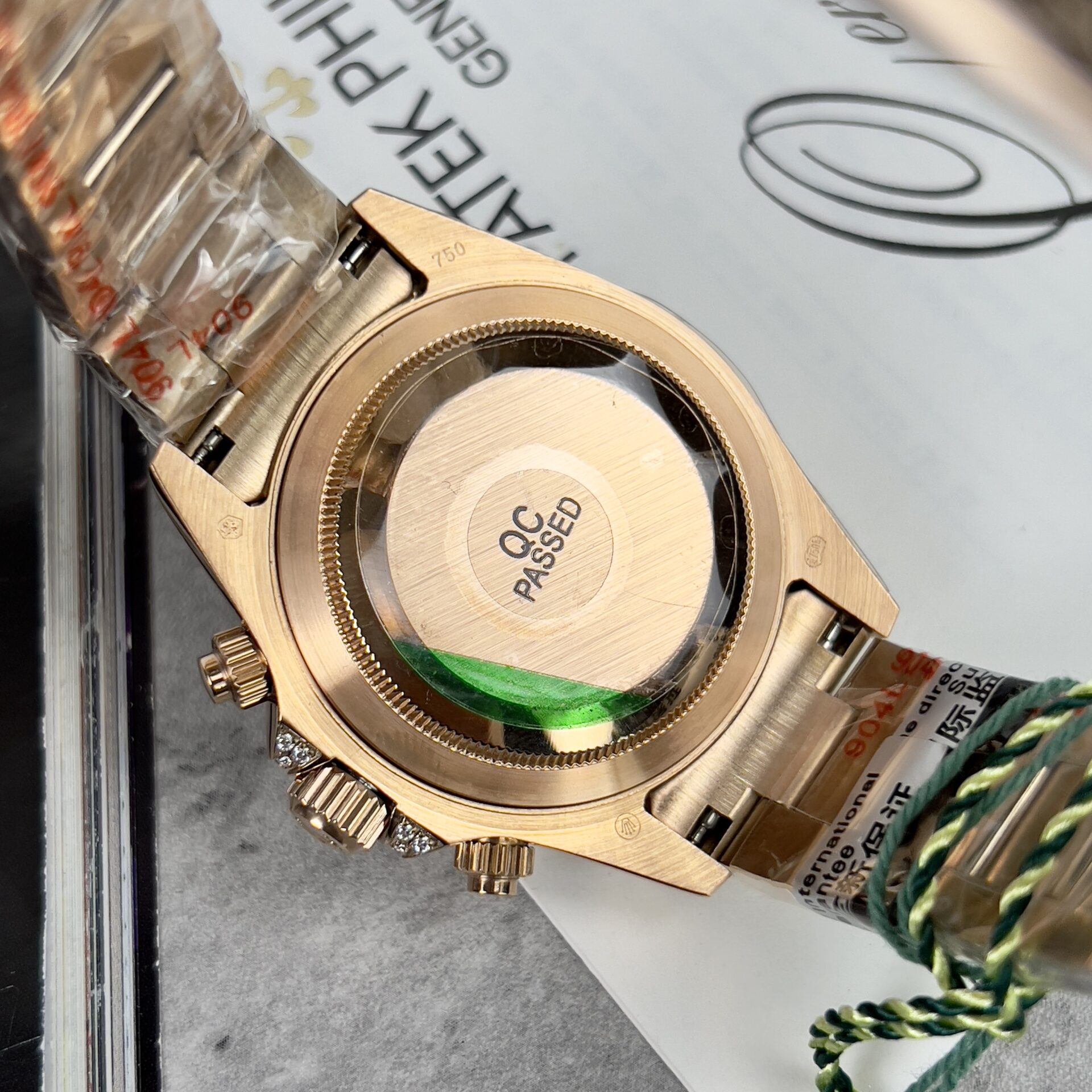 Rolex Daytona Rainbow Super Clone Watch Full Diamond 40mm - Image 7