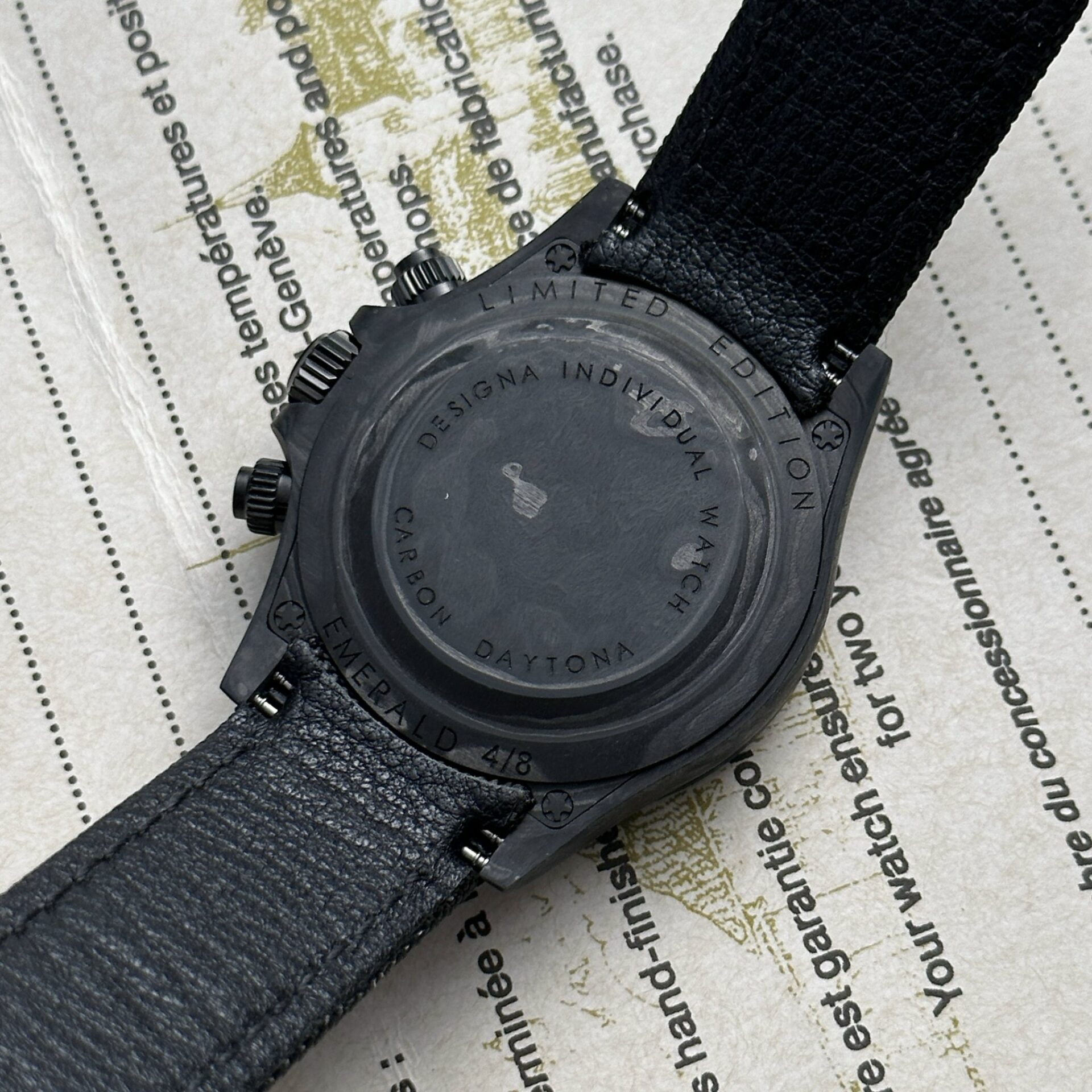 Rolex Daytona Diw Carbon Super Light Super Clone Watch 40mm - Image 10