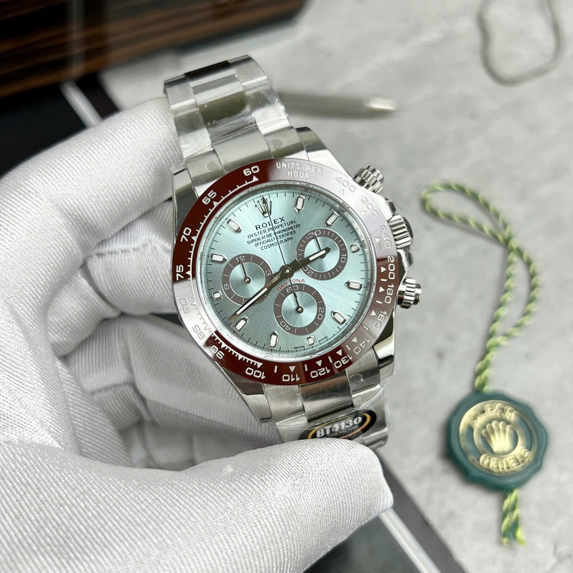 Rolex Daytona Super Clone 11 Watch Ice Blue Dial BT Factory 40mm - Image 2