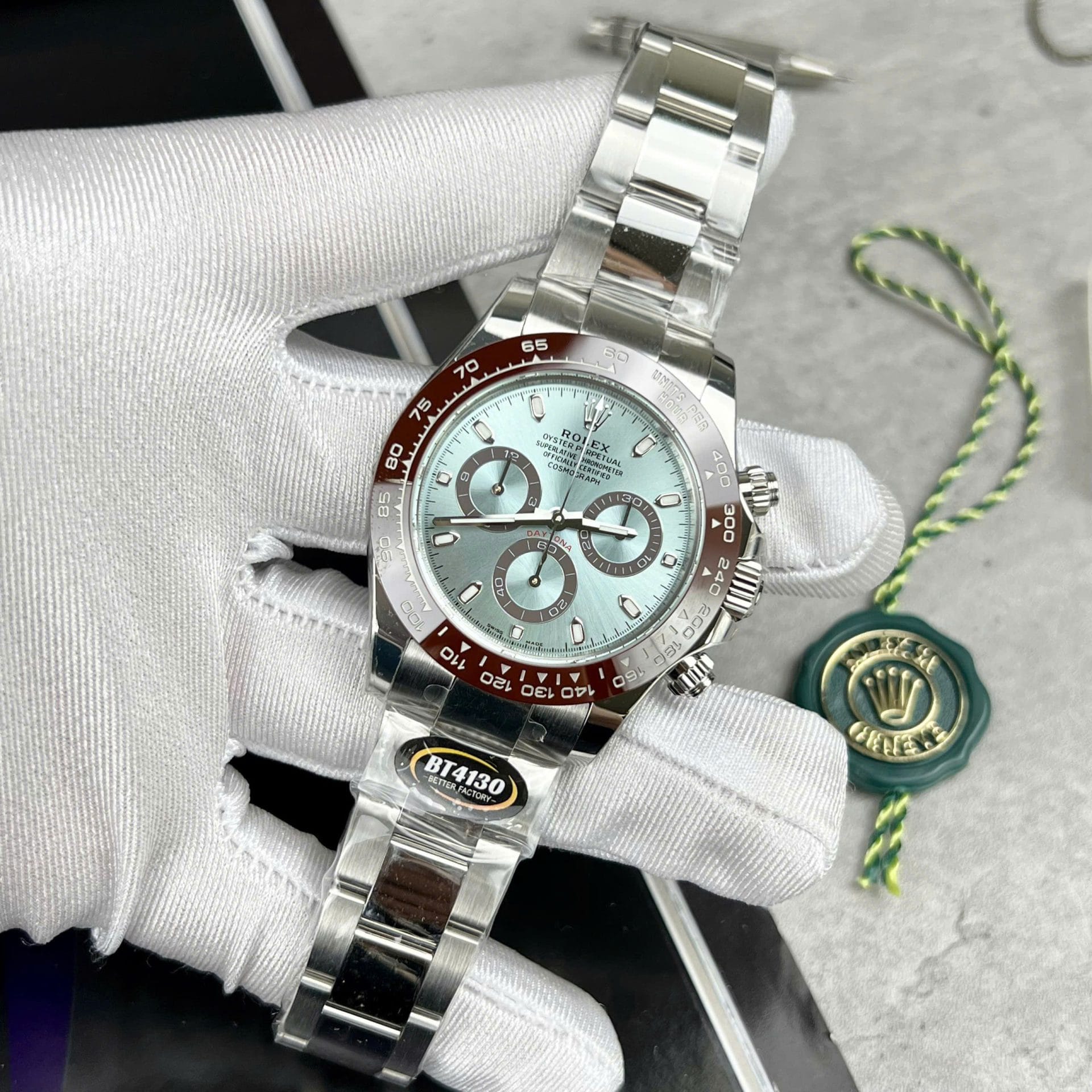 Rolex Daytona Super Clone 11 Watch Ice Blue Dial BT Factory 40mm - Image 3
