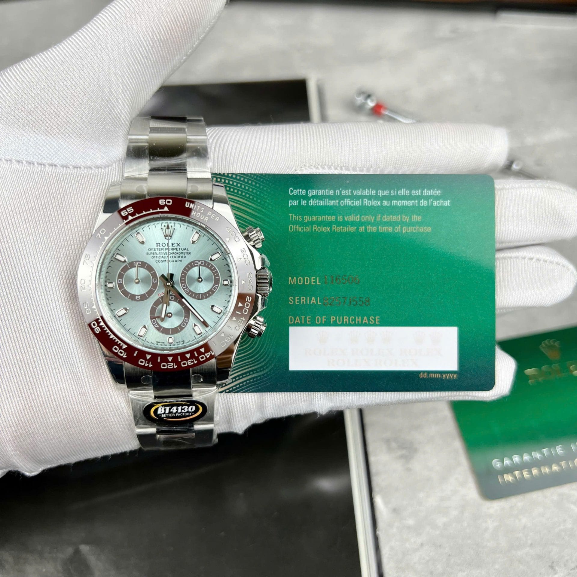 Rolex Daytona Super Clone 11 Watch Ice Blue Dial BT Factory 40mm