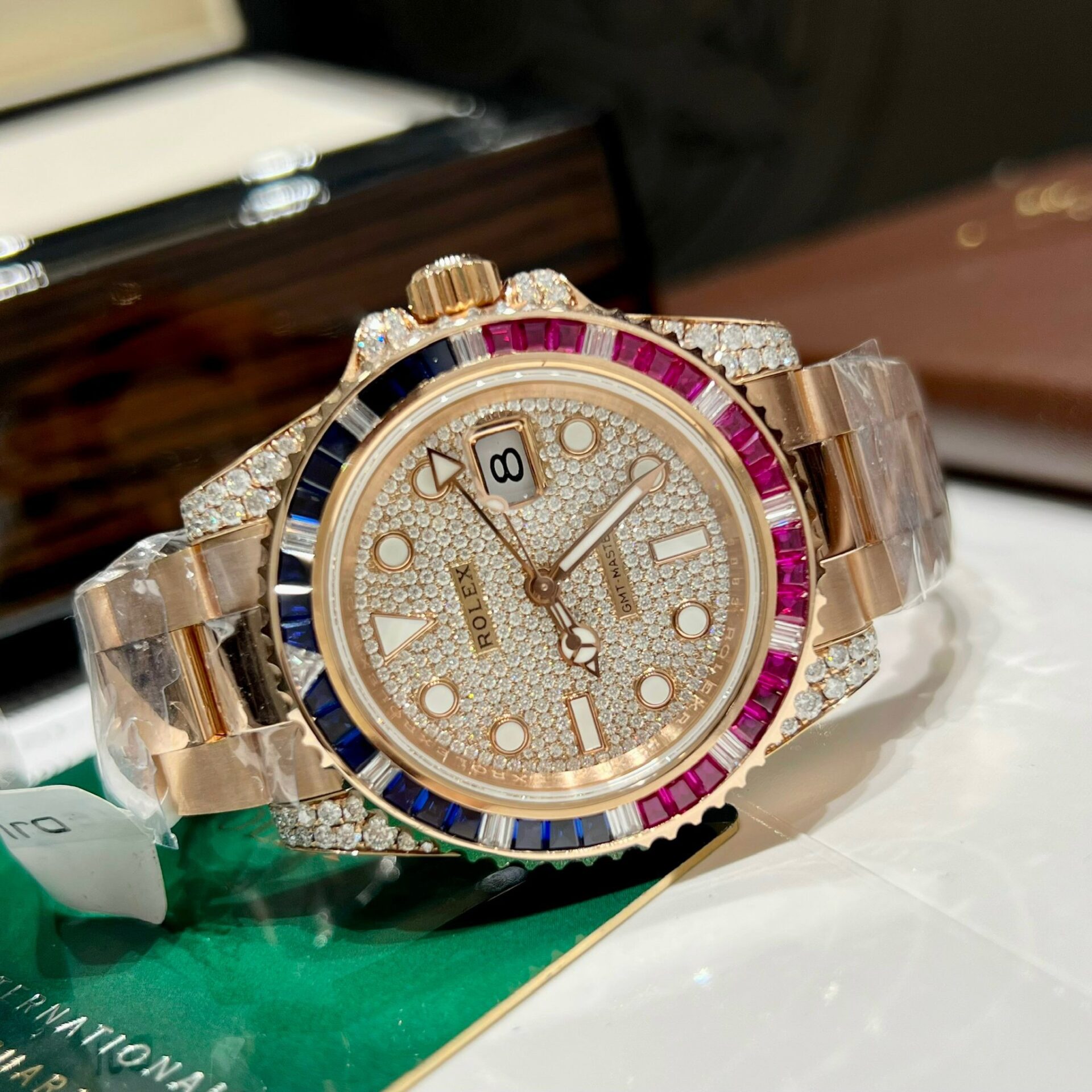 Rolex GMT-Master II 126755 SARU Super Clone Watch Gold Wrapped Sapphire 41mm - Image 3