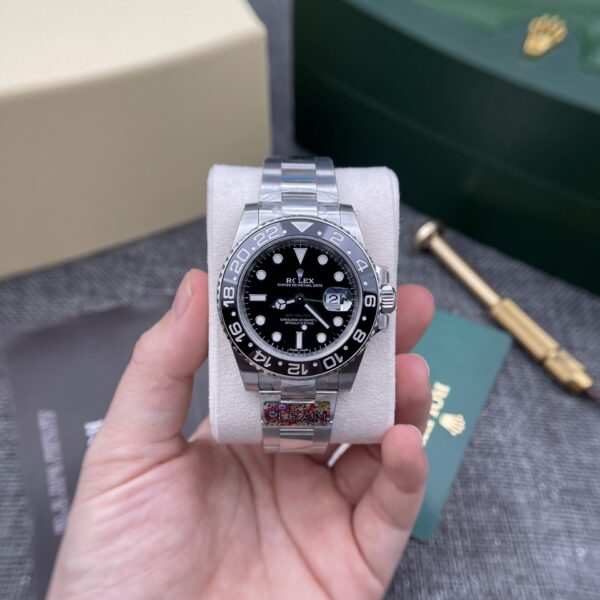 Dong Ho Rolex GMT Master II Black Dial Nha May Clean 40mm 6 1