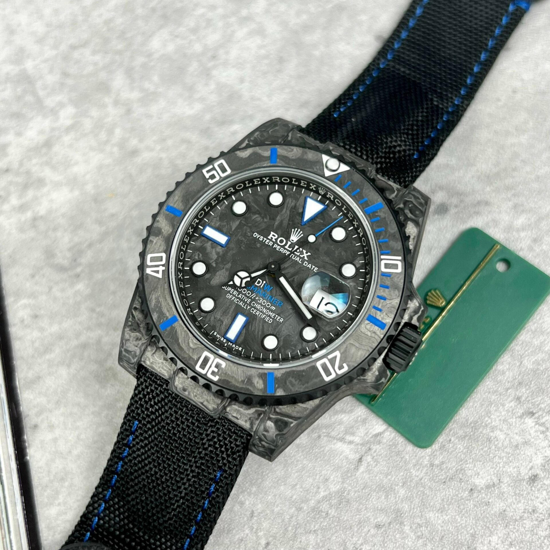 Rolex GMT-Master II Diw Super Clone 1:1 Watch Carbon Ultra Light 40mm - Image 2