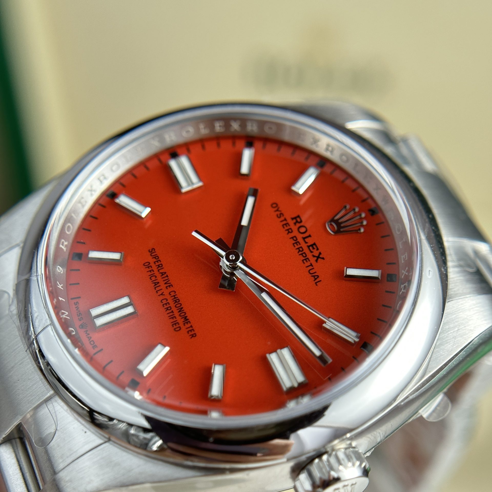 Rolex Super Clone Watch Oyster Perpetual 126000 Red Dial Clean Factory 36mm - Image 3