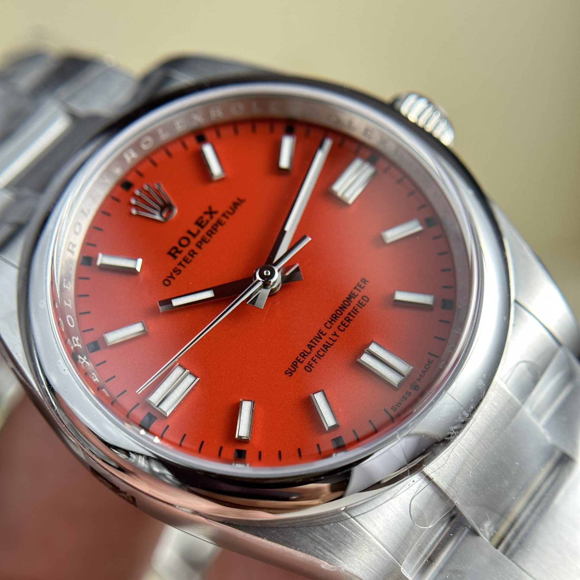 Rolex Super Clone Watch Oyster Perpetual 126000 Red Dial Clean Factory 36mm - Image 2