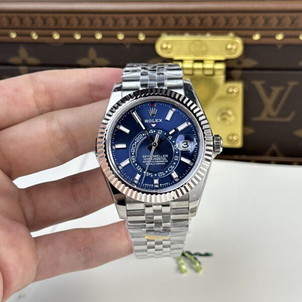 Dong Ho Rolex Rep 11 Sky Dweller 326934 Mat Xanh Day Jubilee 42mm 1 1