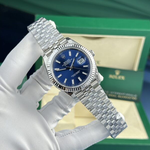 Dong Ho Rolex Replica 11 DateJust 126334 Mat So Xanh Duong VS Factory 41mm 1 1