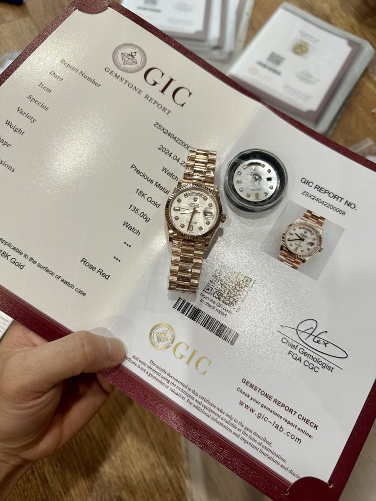 Rolex Day-Date 128235 Super Clone Watch Gold Wrapped Meteorite Dial 36mm