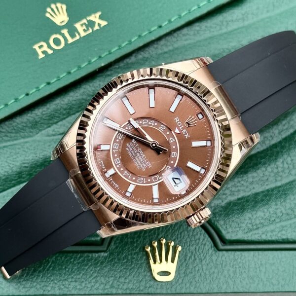 Dong Ho Rolex Replica 11 Sky Dweller 336235 Mat Chocolate 42mm 7 1