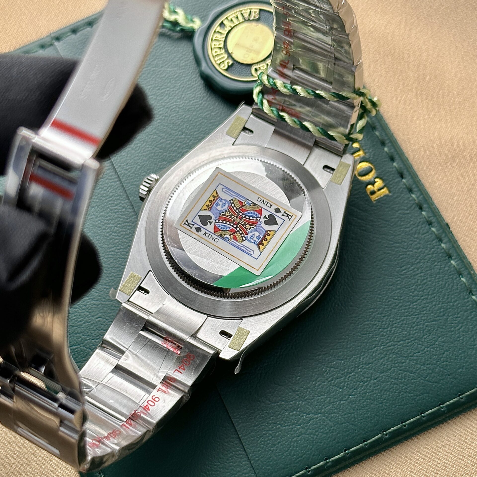 Rolex Oyster Perpetual 124300 Red Dial Oyster Strap King Factory 41mm Super Clone - Image 6
