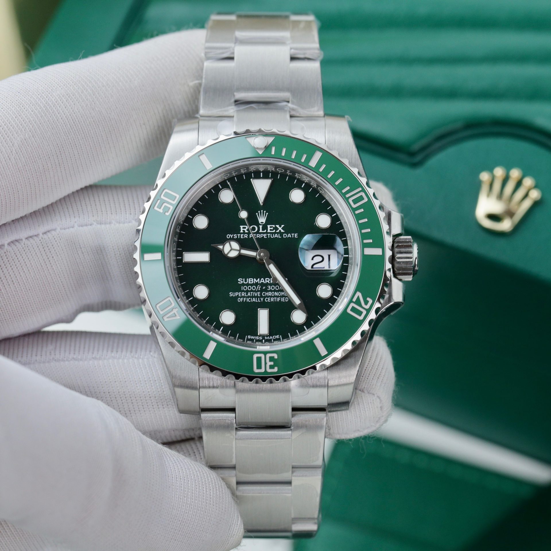 Rolex Super Clone Watch Submariner 116610LV Hulk VS Factory 40mm - Image 3