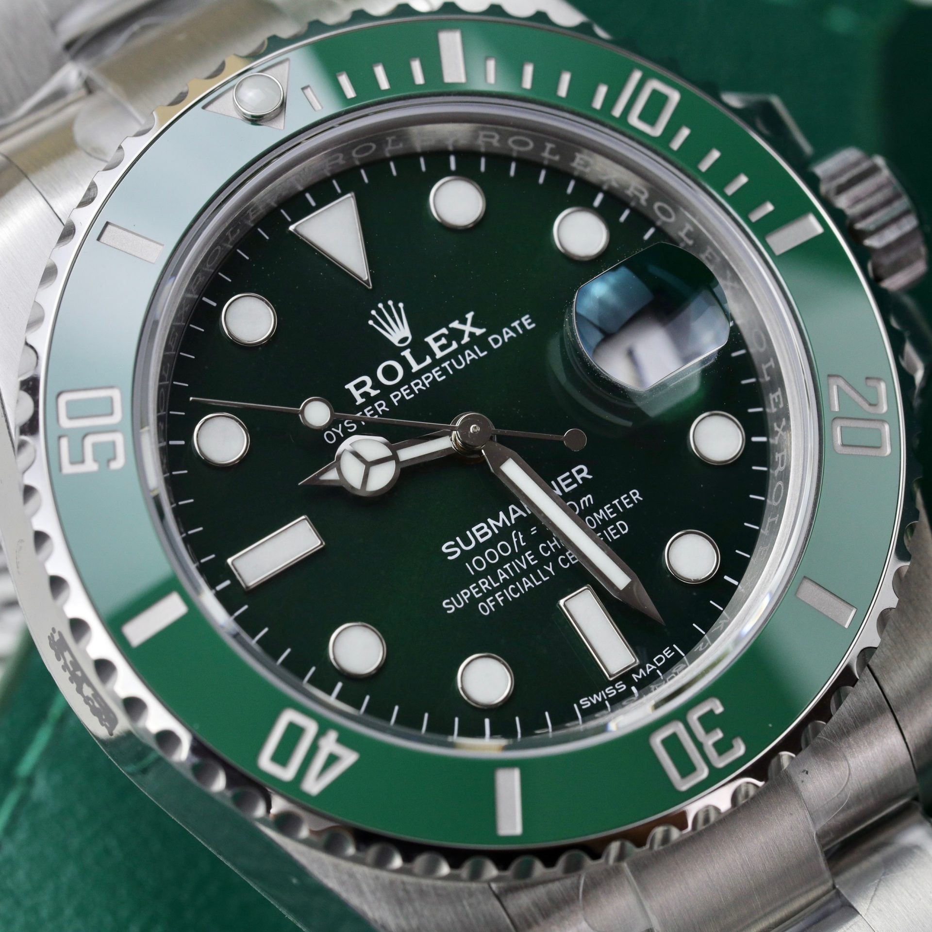 Rolex Super Clone Watch Submariner 116610LV Hulk VS Factory 40mm - Image 4