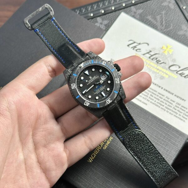 Dong Ho Rolex Submariner Diw Vo Soi Carbon Rep 11 May Thuy Sy 40mm 2 1