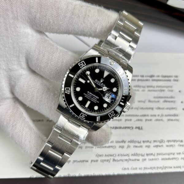 Dong Ho Rolex Submariner Fake Cao Cap Mat So Den 40mm 2 1