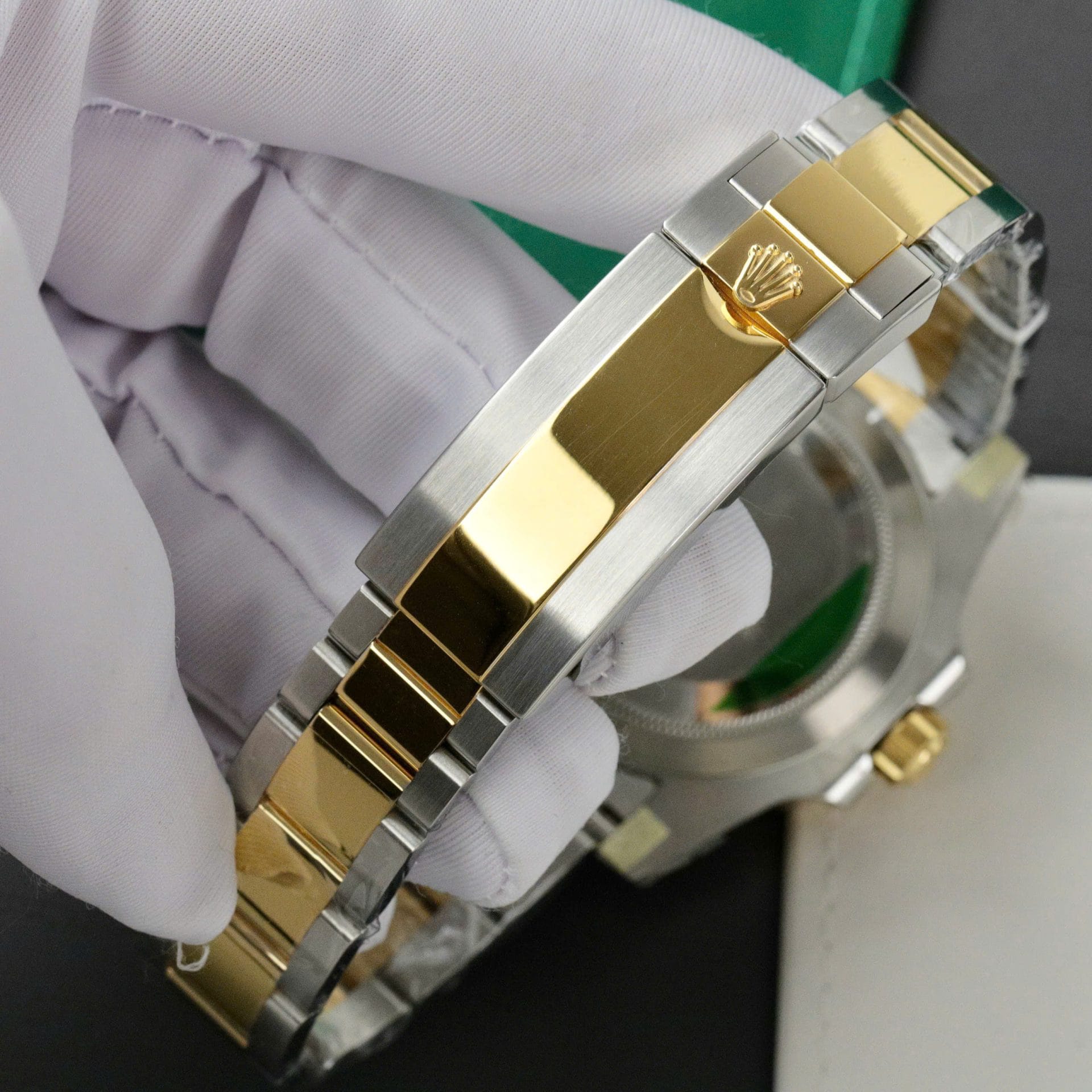 Rolex Submariner Dial Blue Super Clone Custom Gold Wrapped 40mm - Image 9