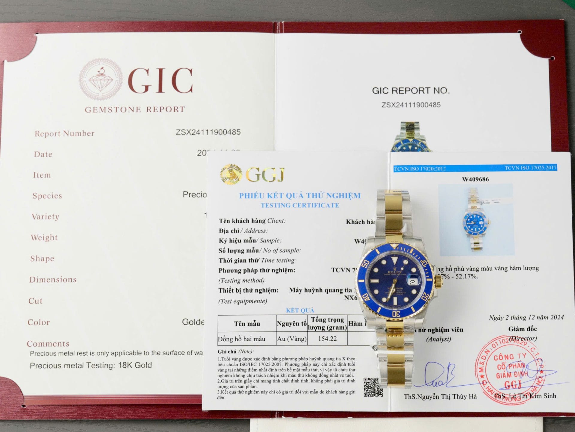 Rolex Submariner Dial Blue Super Clone Custom Gold Wrapped 40mm