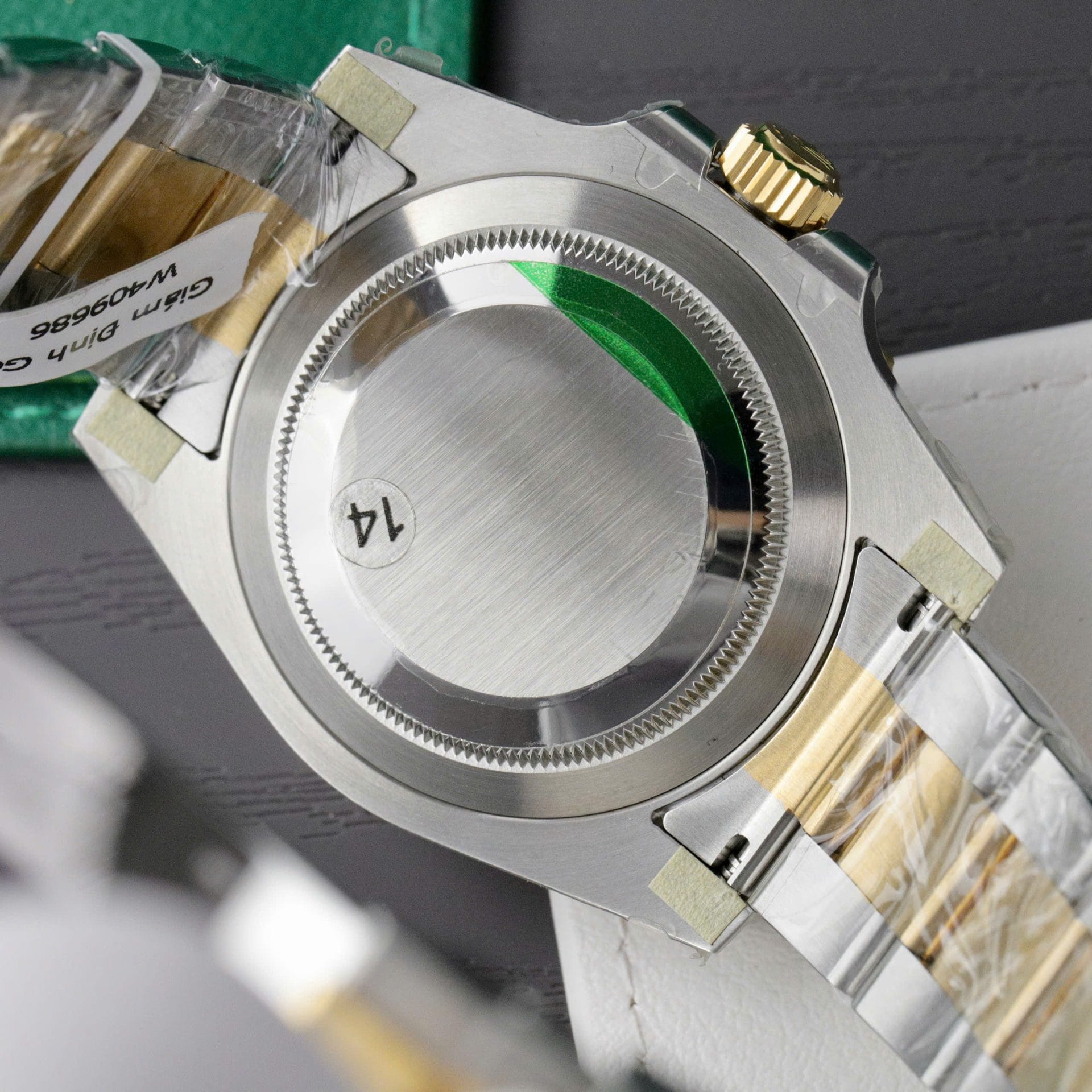Rolex Submariner Dial Blue Super Clone Custom Gold Wrapped 40mm - Image 8