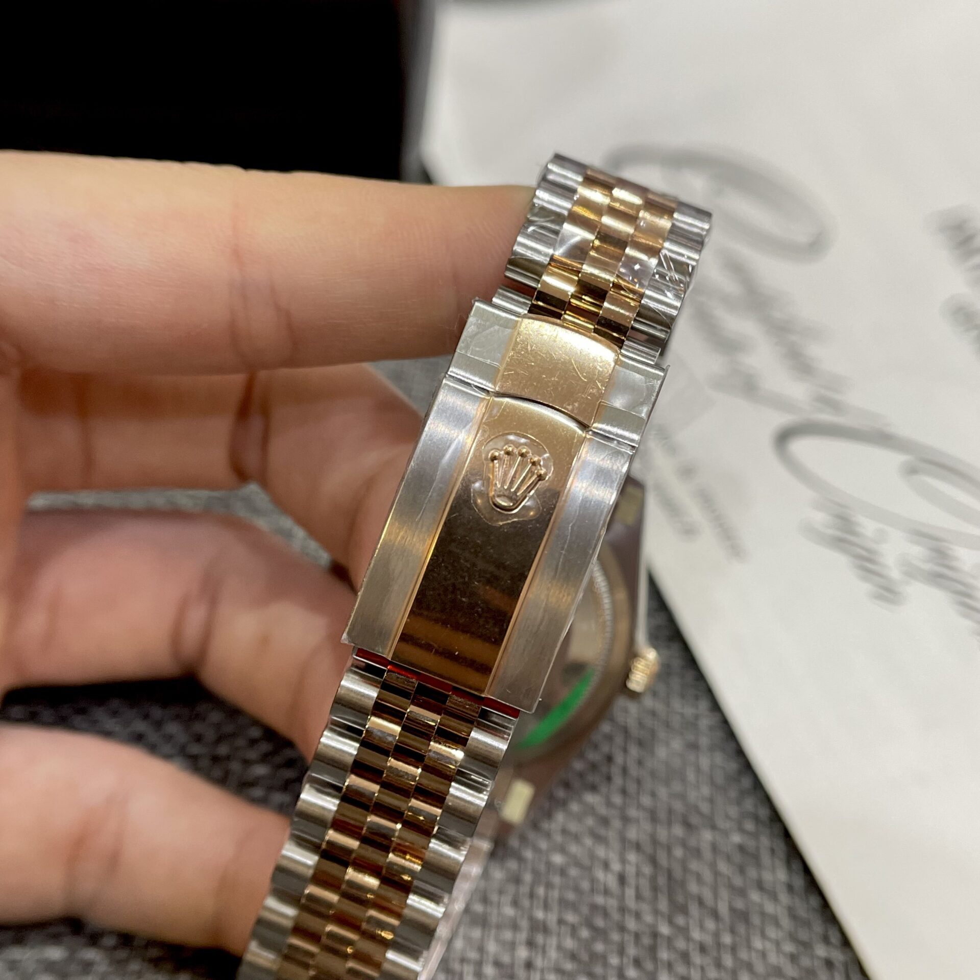 Rolex DateJust 126231 Wimbledon Dial Super Clone Watch Demi Strap VS Factory 36mm - Image 6