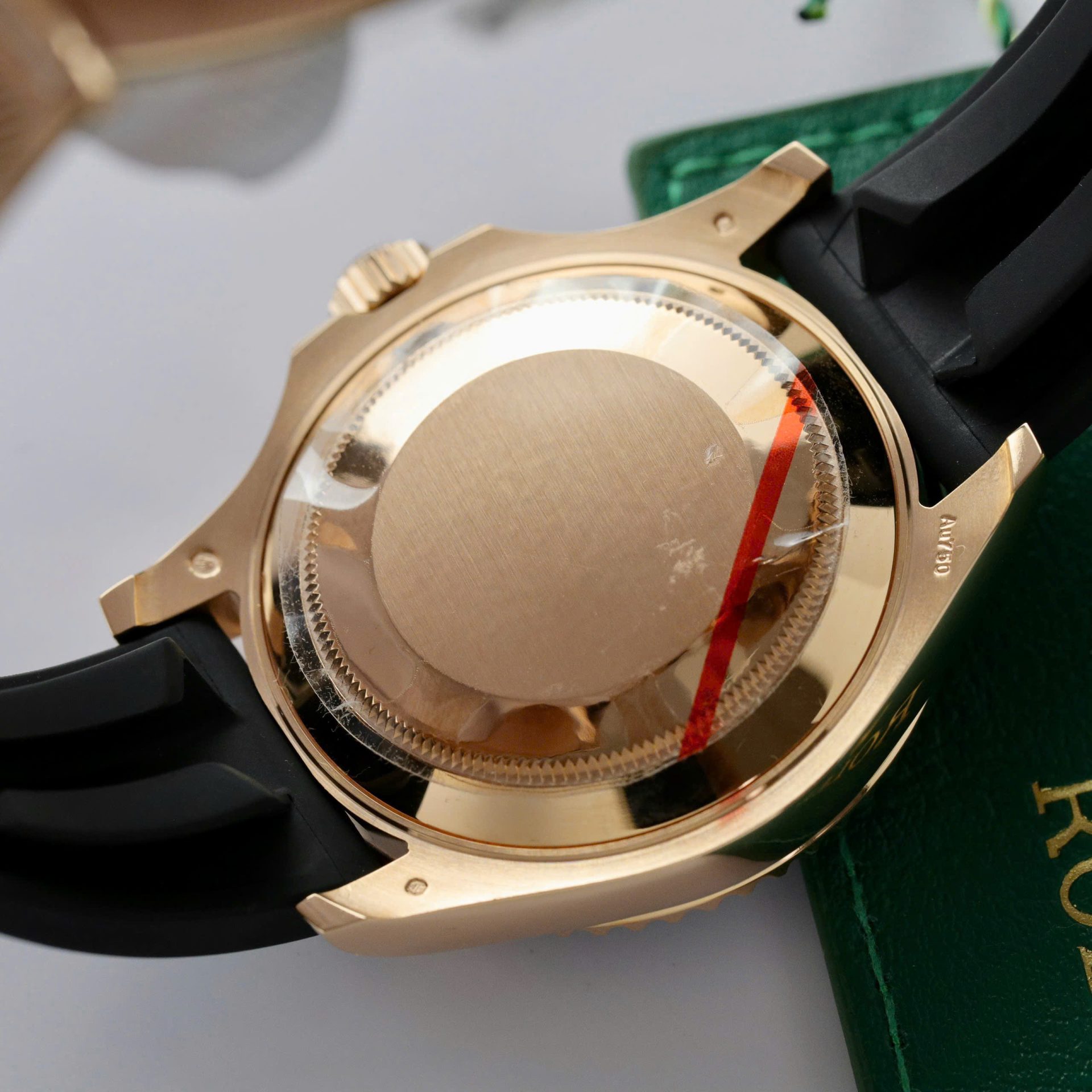 Rolex Yacht-Master 18K Rose Gold Case Super Clone Watch Black Dial 40mm - Image 11