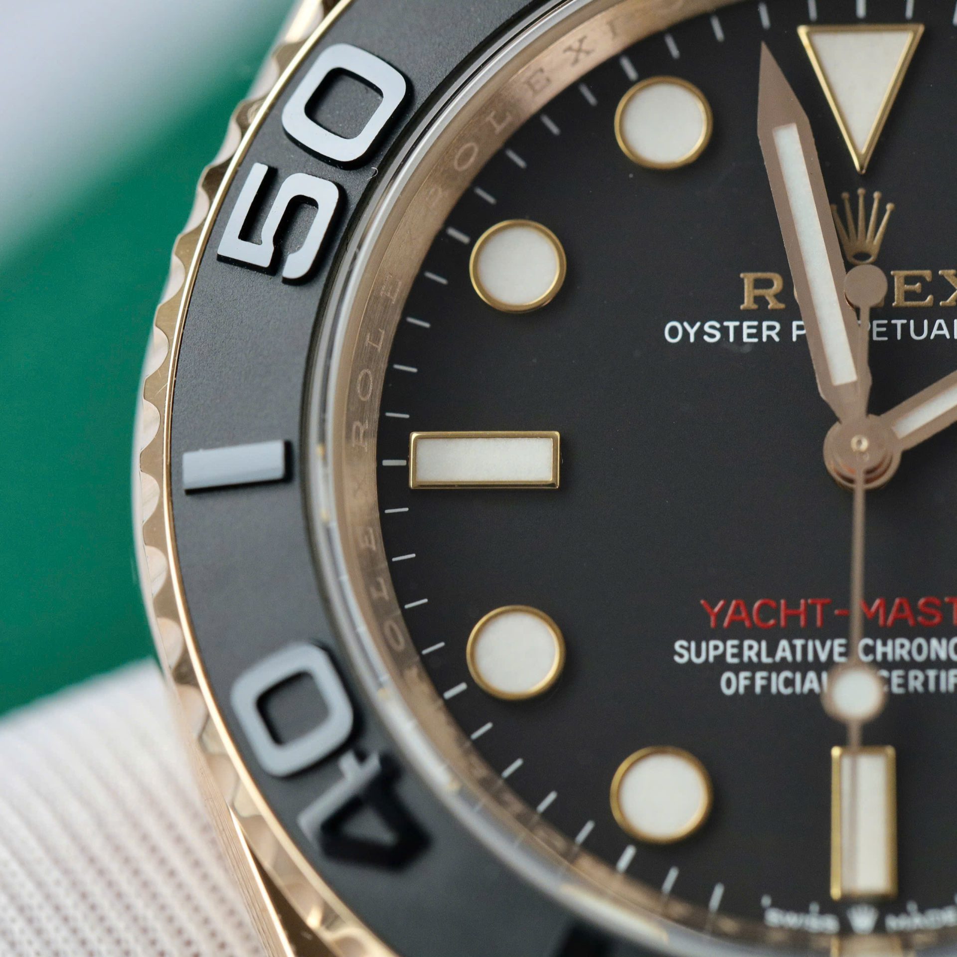 Rolex Yacht-Master 18K Rose Gold Case Super Clone Watch Black Dial 40mm - Image 6