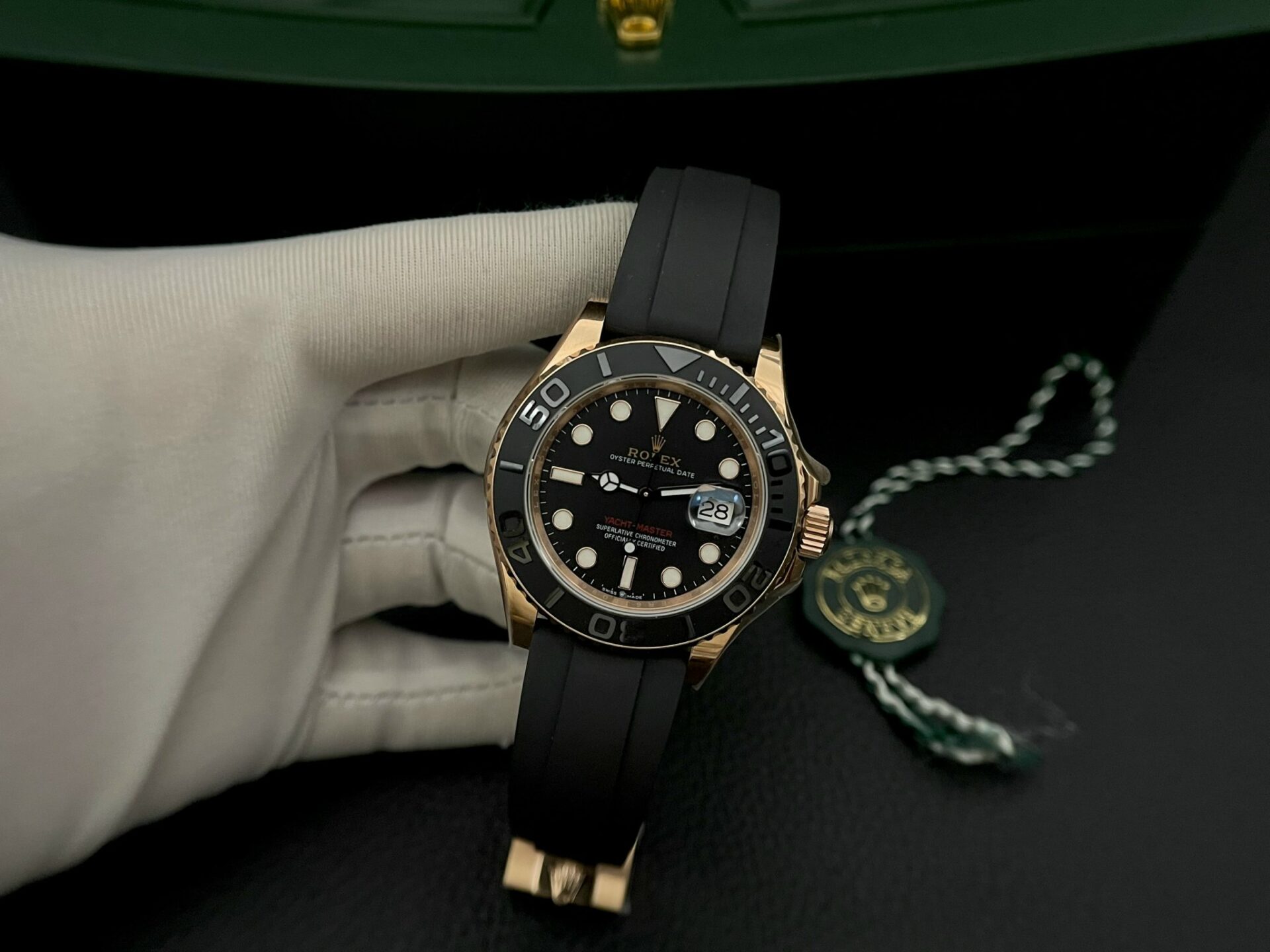 Rolex Yacht-Master Super Clone Watch Black Dial EW Factory 40mm - Image 2