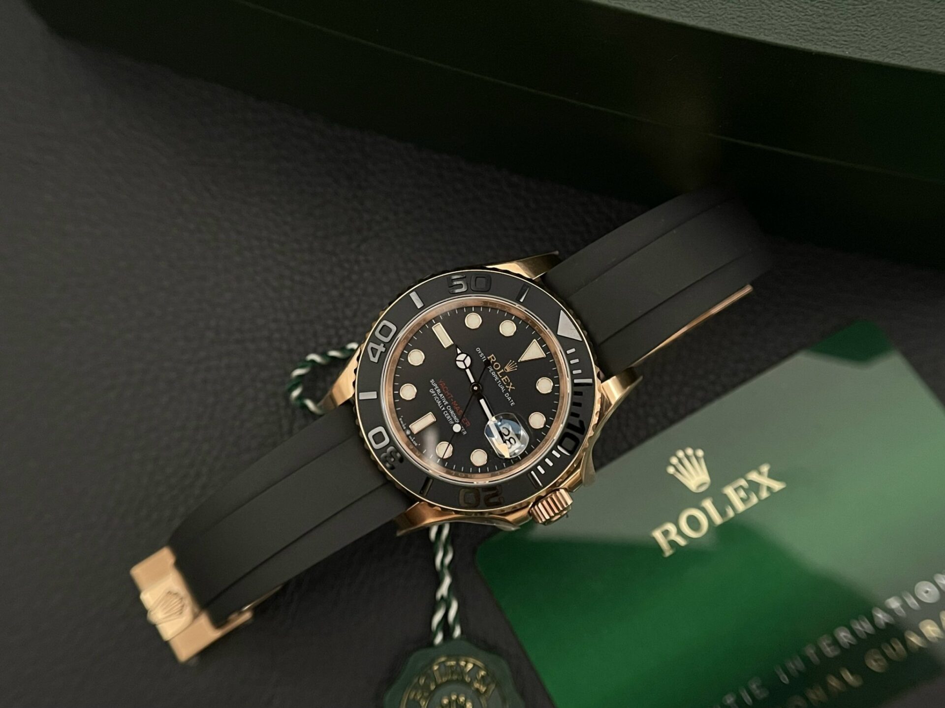 Rolex Yacht-Master Super Clone Watch Black Dial EW Factory 40mm - Image 3
