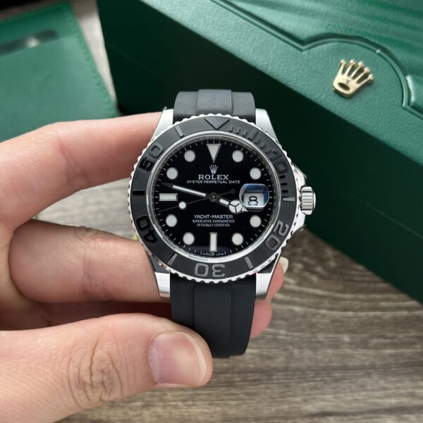 Dong Ho Rolex Yacht Master Super Fake 11 Mau Den EW Factory 40mm 5 scaled 1