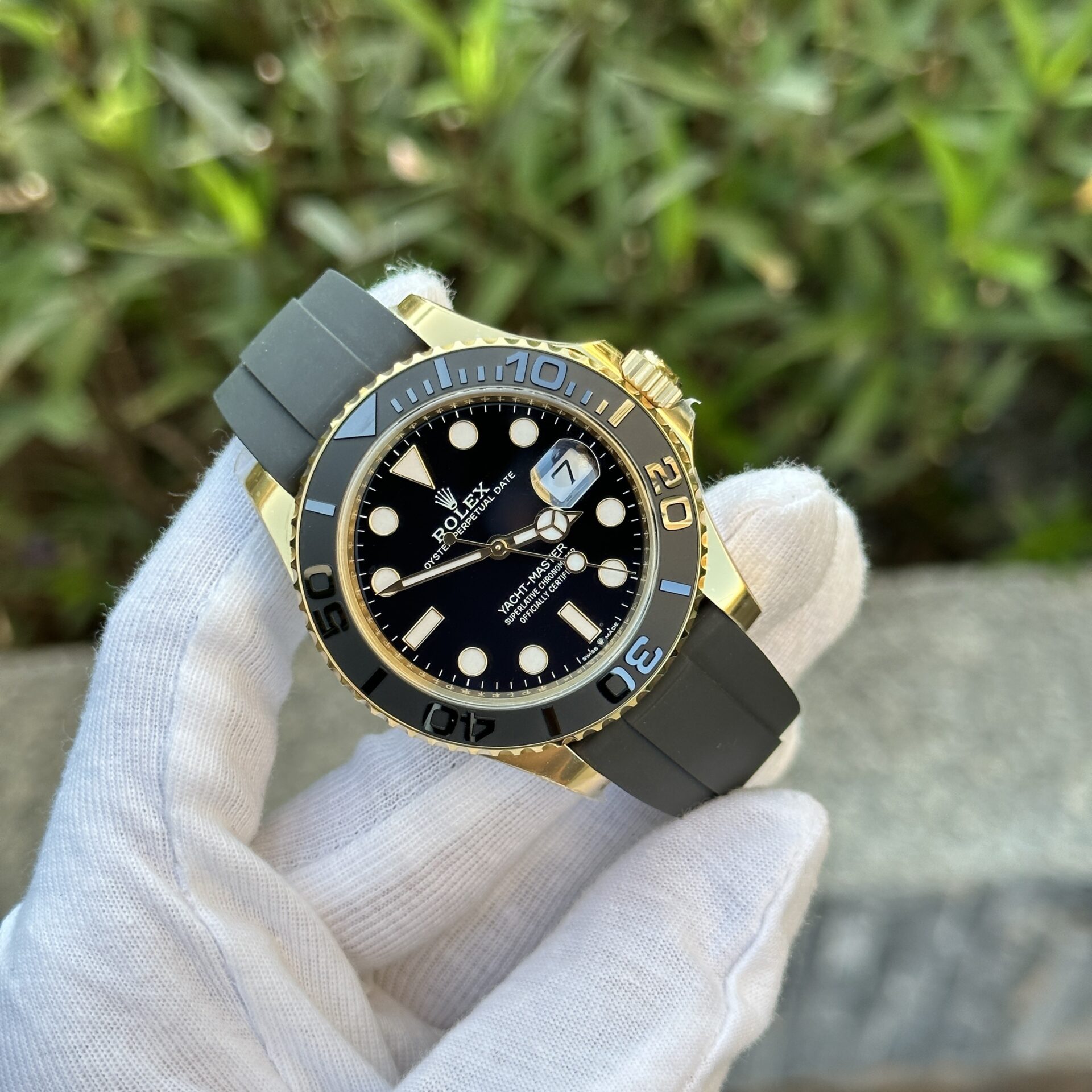 Rolex Yacht-Master 226658 Yellow Gold Super Clone 1:1 Watch Clean 42mm - Image 4