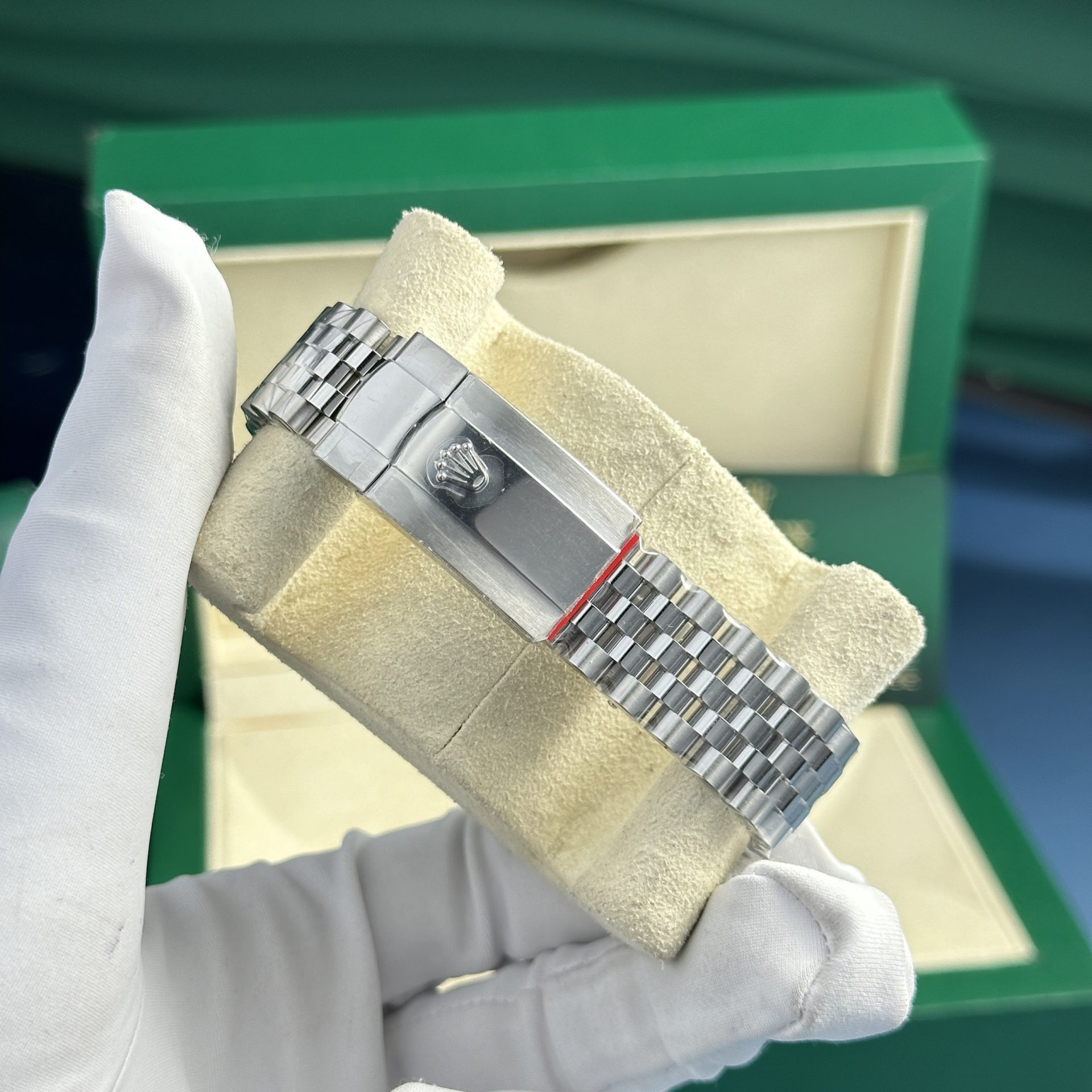 Rolex Super Clone Watch DateJust 126334 Green Motif Dial VS Factory 41mm - Image 8