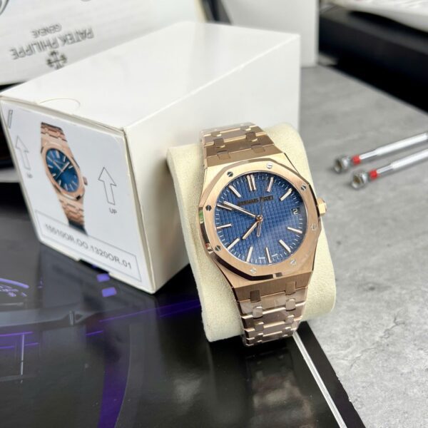 Dong Ho Audemars Piguet 15500 Replica 11 Mat Xanh Blue Nha May APS 41mm 1 1