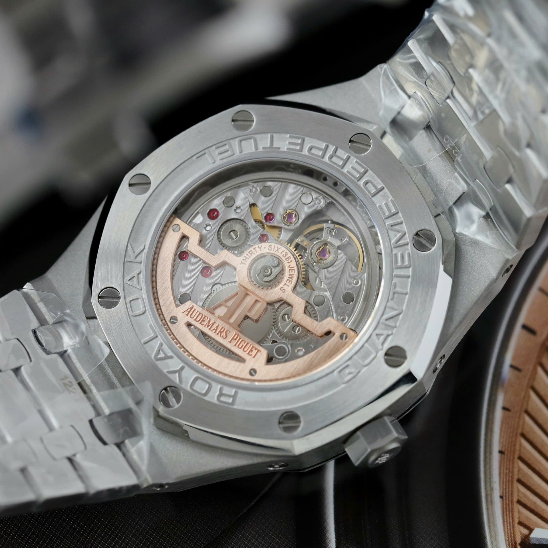 Audemars Piguet 26574 Super Clone Watches Salmon Dial Metal Wire 41mm - Image 9