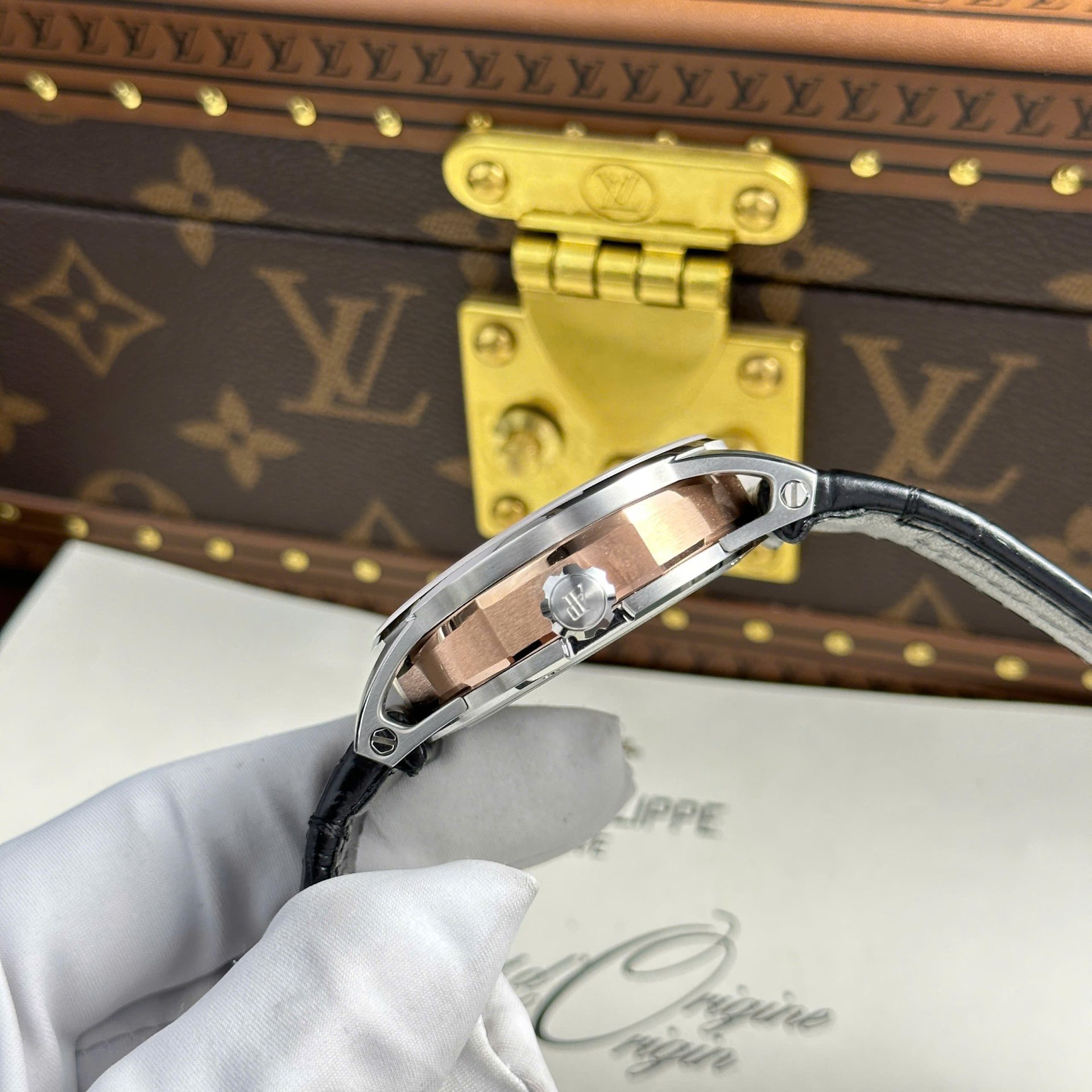 Audemars Piguet 26600 Tourbillon Openworked Super Clone Watch Leather Strap 41mm - Image 9