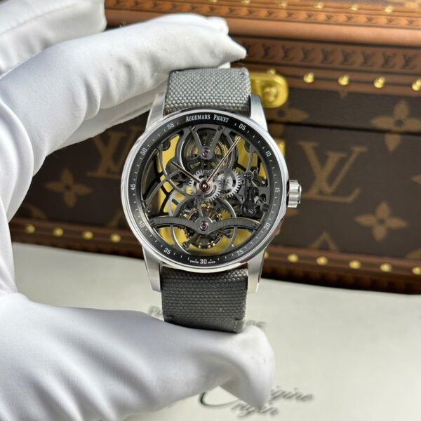 Dong Ho Audemars Piguet 26600 Tourbillon Openworked Replica 11 May Lo Co 41mm 11 1
