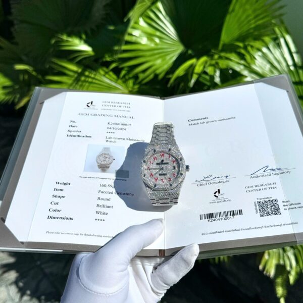 Dong Ho Audemars Piguet Che Tac Dinh Full Kim Cuong Moissanite Hong Kong 41mm 1 1