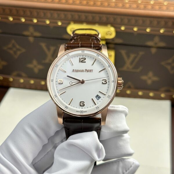 Dong Ho Audemars Piguet Rep 11 Cao Cap Code 11.59 Selfwinding 15210OR Mat Trang Nha May APS 41mm 3 1