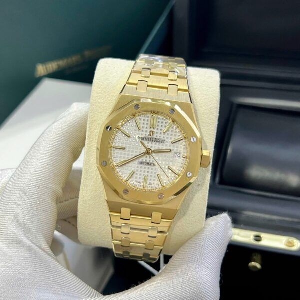 Dong Ho Audemars Piguet Replica 11 Royal Oak 15450 Ma Vang Mat Trang IPF 37mm 1 1
