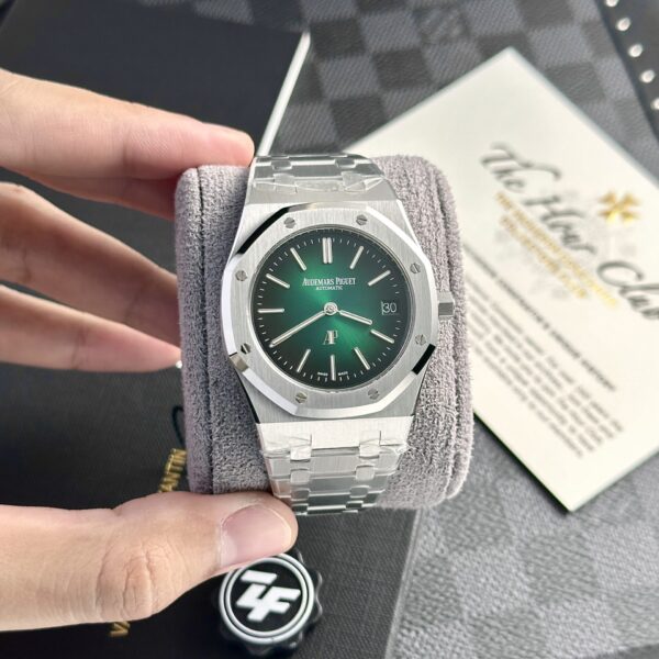 Dong Ho Audemars Piguet Replica 11 Royal Oak Jumbo 16202ST Mat Xanh La 39mm 2 1