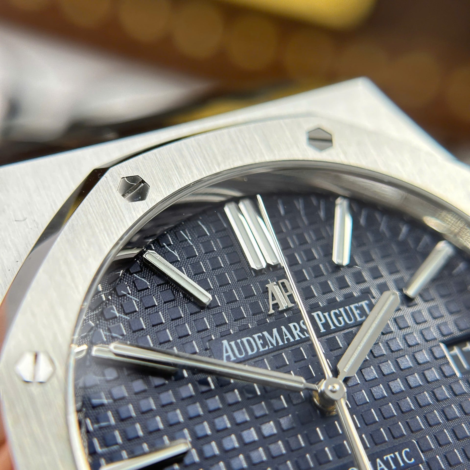 Audemars Piguet Royal Oak 15400ST Replica Watch Blue Dial Rubber Strap APS Factory 41mm - Image 5