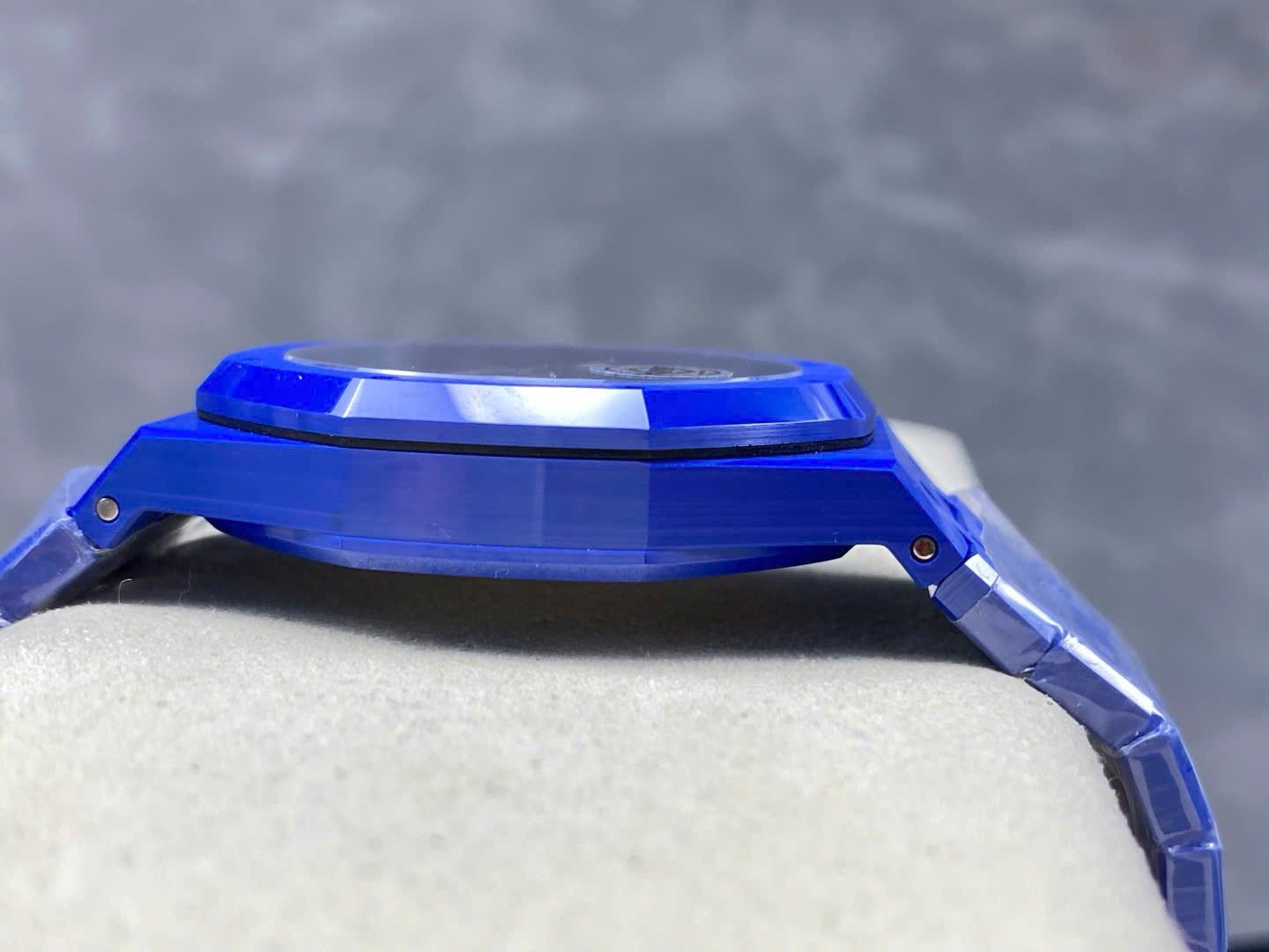 Audemars Piguet Super Clone Watch Royal Oak 15500 Ceramic Blue APS Factory 41mm - Image 7