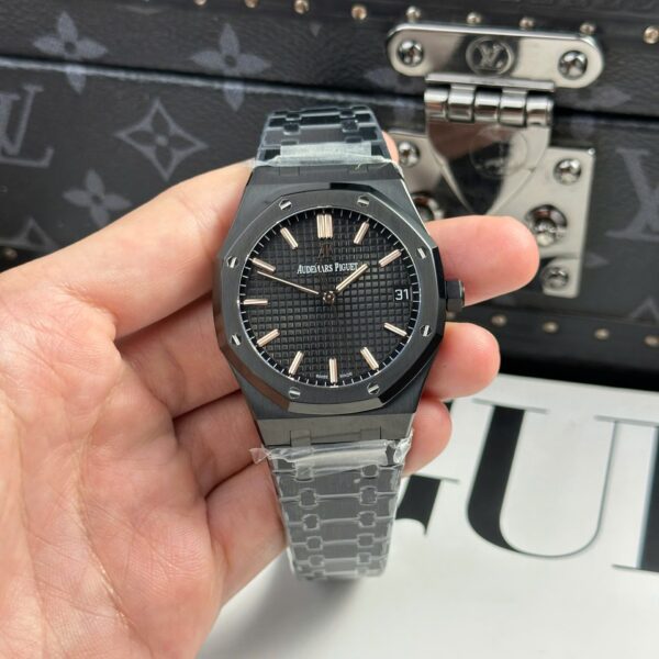 Dong Ho Audemars Piguet Royal Oak 15500 Replica 11 Mau Den Nha May F1 41mm 5 1