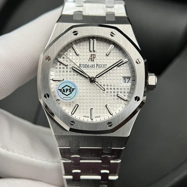 Dong Ho Audemars Piguet Royal Oak 15500ST Mat Trang APS 41mm 2 1