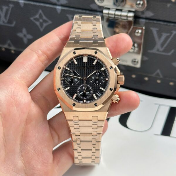 Dong Ho Audemars Piguet Royal Oak 26240 Replica 11 Mau Vang Hong Mat Den APS 41mm 7 1